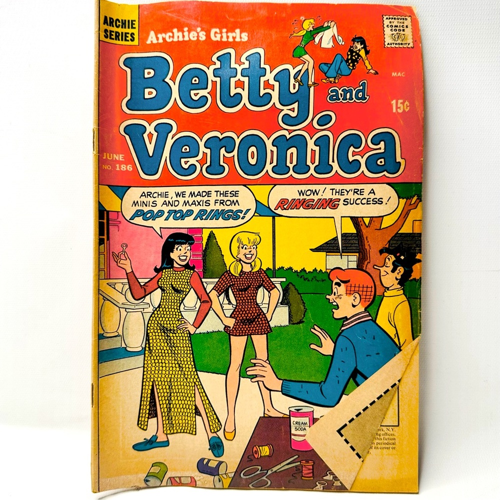 Archie’s Girls Betty & Veronica Archie Comic Books Series No.186 June 71’
